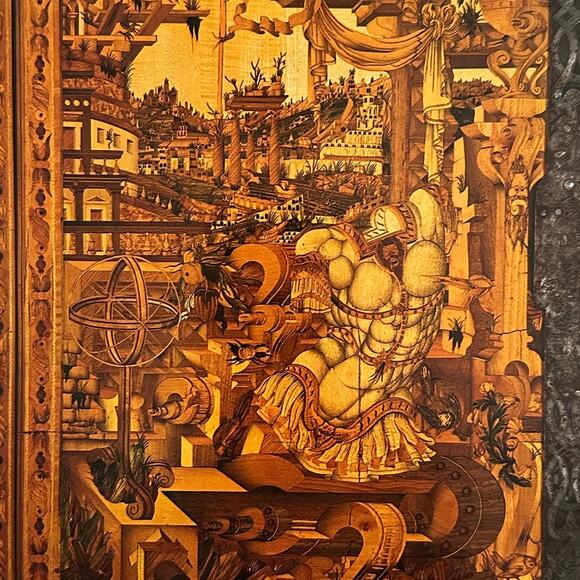 Wrangelschrank Cabinet, Fantastic, Painting, Book Page, Print, ~ 250802-WH 350 H - Picture 1 of 2